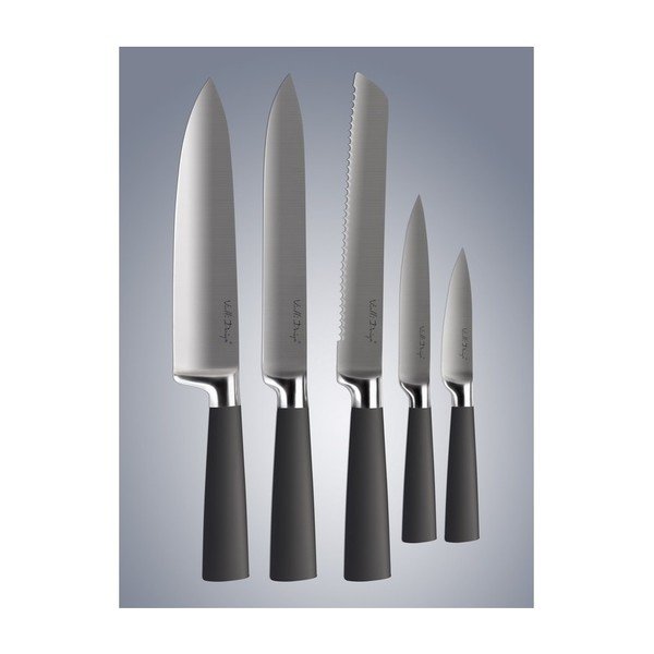 Set noževa sa postoljem i daskom za rezanje-image-3