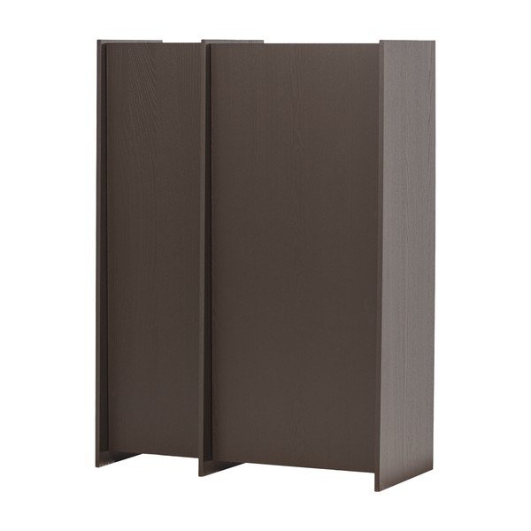 Tamno smeđi ormarić u dekoru jasena 102x140x44 cm Brock – WOOOD