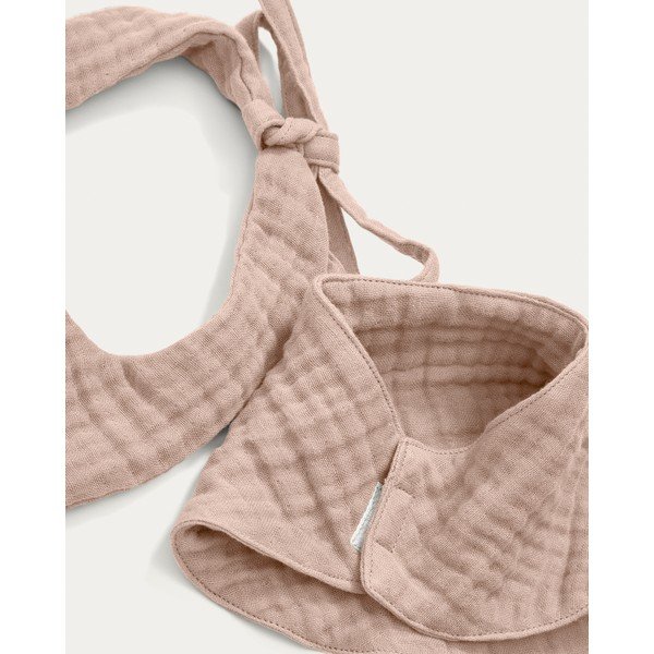 Ružičasti slinčeki u setu 2 kom od muslina Prune – Kave Home-image-1