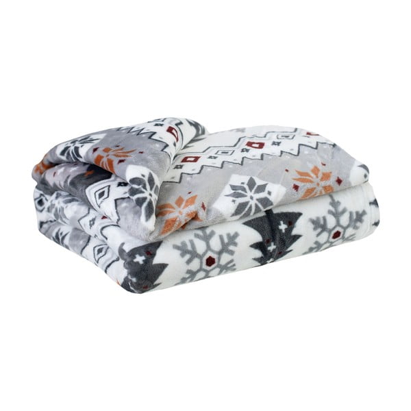 Deka s božićnim motivom od mikropliša 150x200 cm Magic Flake – My Home-image-1