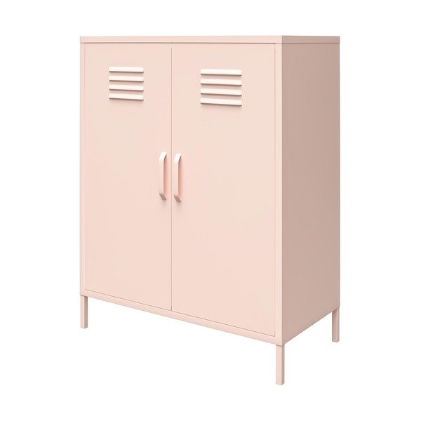 Ružičasti metalni ormarić 40x102x80 cm Mission District – Støraa-image-3