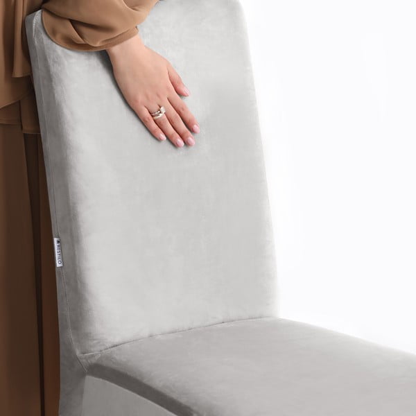 Svijetlo siva rastezljiva presvlaka za stolicu 48 cm Sento – Restilo-image-4