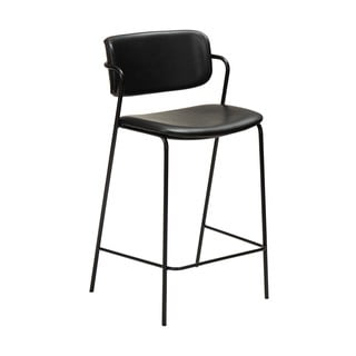 Crna barska stolica od imitacije kože DAN-FORM Denmark Zed, visina 95,5 cm
