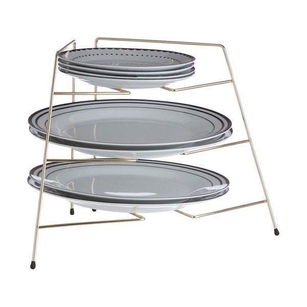 Metalna dodatna kuhinjska polica u zlatnoj boji 37x25 cm Rowan – Premier Housewares
