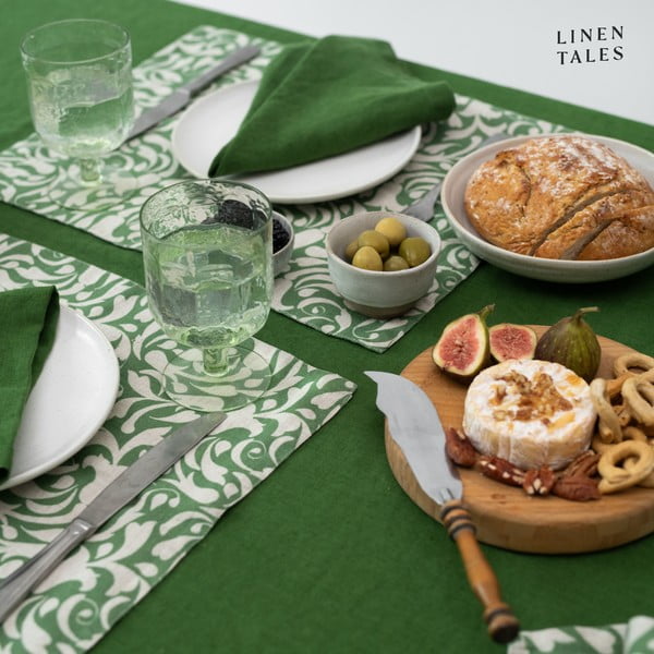 Laneni ubrusi u setu 2 kom 40x40 cm True Green – Linen Tales-image-2
