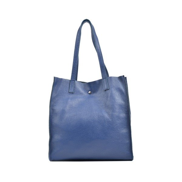 Plava kožna torba Isabella Rhea Tote-image-3