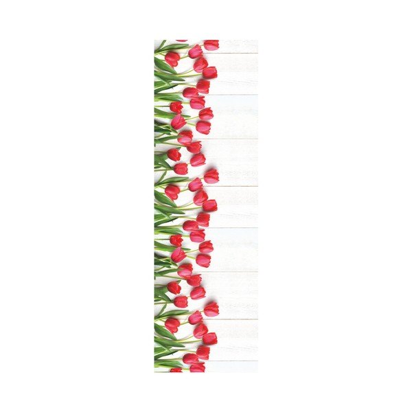 Vrlo izdržljiv gazni sloj Webtappeti Tulipani, 58 x 240 cm-image-1