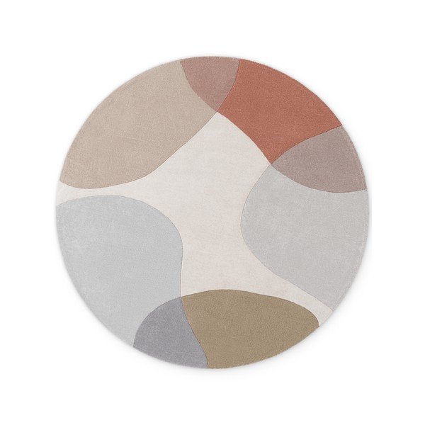 Bež ručno rađen vunen okrugao tepih ø 200 cm Hackney Clarissa – Ted Baker