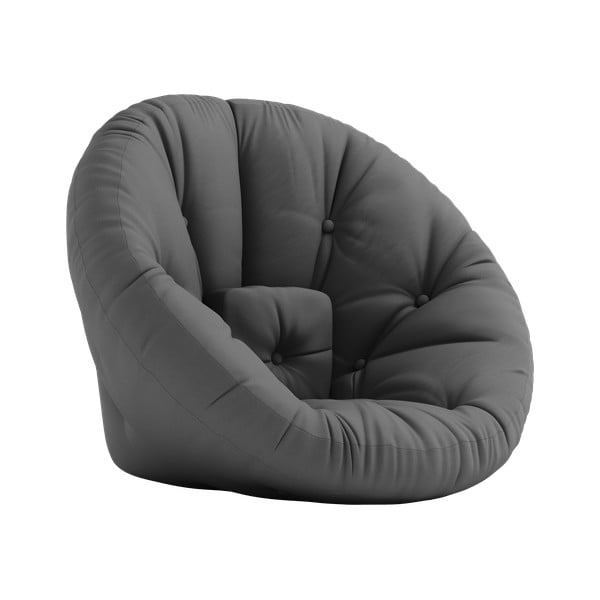 Tamno siva sklopiva fotelja prikladna za eksterijer Karup Design Design OUT ™ Nido Dark Grey