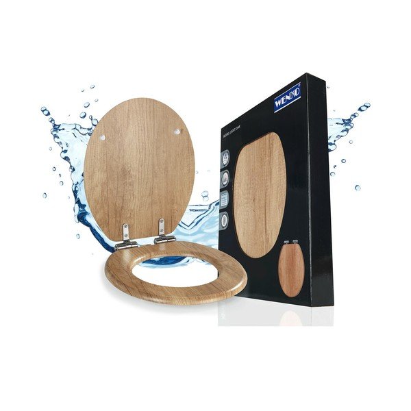 WC daska s automatskim zatvaranjem 37 x 43 cm Oak – Wenko