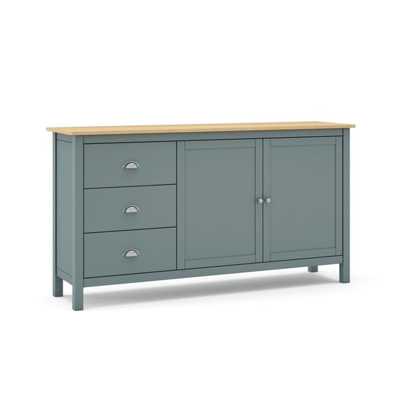 Komoda prljavo zelena od masivnog bora 150x80x40 cm Misti – Marckeric-image-2