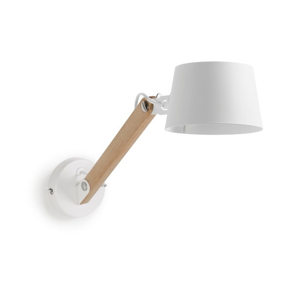 Zidna lampa u bijelo-natur boji ø 15 cm Muse - Kave Home
