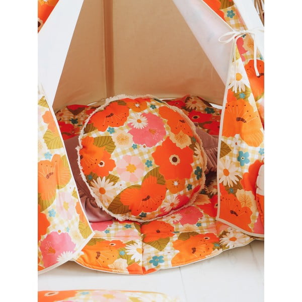 Narančasta dječja podloga za igru Picnic with Flowers - Moi Mili-image-2