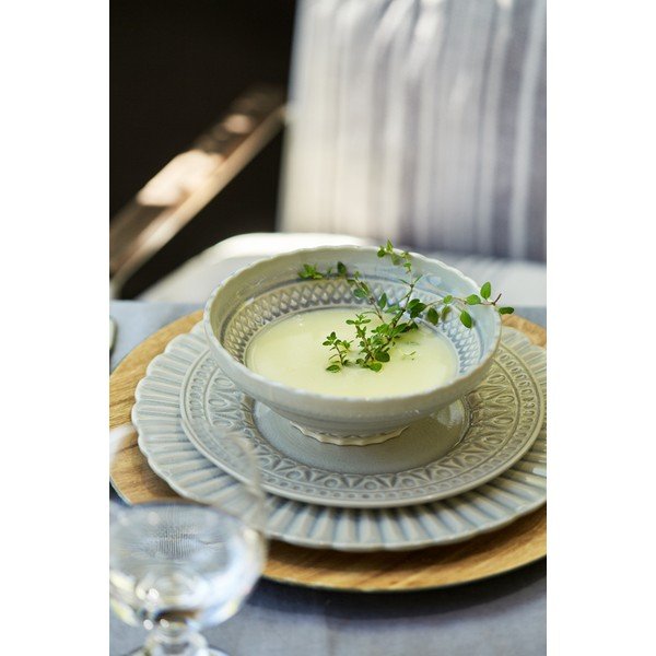 Siva zdjela od kamenine Costa Nova Cristal, ⌀ 18 cm-image-1