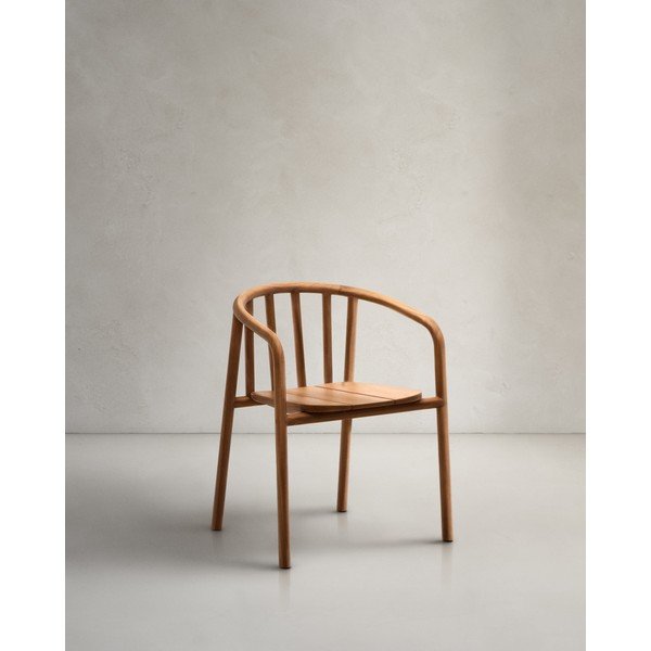 Vrtna stolica od masivnog drveta u prirodnoj boji Turqueta – Kave Home-image-1