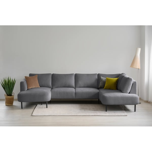 Tamno siva kutna garnitura (s desnim kutom/u obliku slova "U") Hero – Scandic-image-1