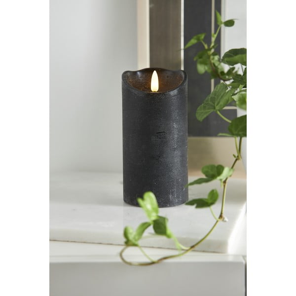 LED svijeća od crnog voska Star Trading Flamme Rustic, visina 15 cm-image-2