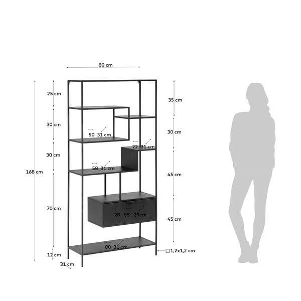 Crna biblioteka Kave Home Shantay-image-4