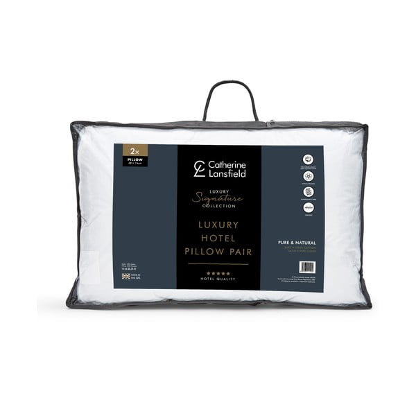 Punilo za jastuk 2 kom 48x74 cm Hotel Satin Stripe – Catherine Lansfield-image-4