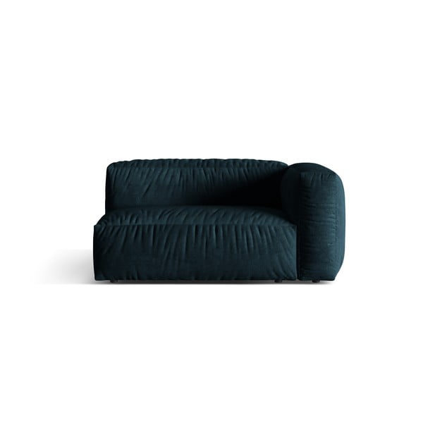 Tamno plava baršunasti modularna sjedeća garnitura (s desnim kutom) Martina – Micadoni 