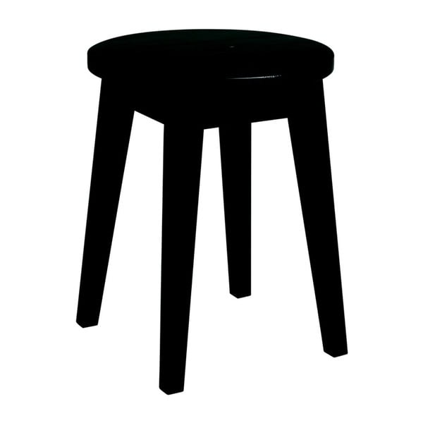 Crna niska stolica od hrastovog drveta Rowico Frigg