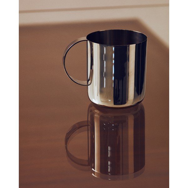 Šalica od nehrđajućeg čelika u srebrnoj boji Nirela – Kave Home-image-1