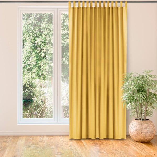 Zavjesa u boji senfa 140x270 cm Carmena - Homede-image-1