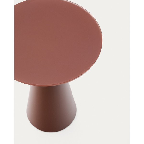 Okrugao pomoćni stol sa staklenom pločom stola ø 35 cm Wilshire – Kave Home-image-3