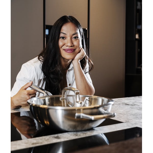 Wok tava s poklopcem od nehrđajućeg čelika ø 30 cm Chili Ta – FABINI-image-1