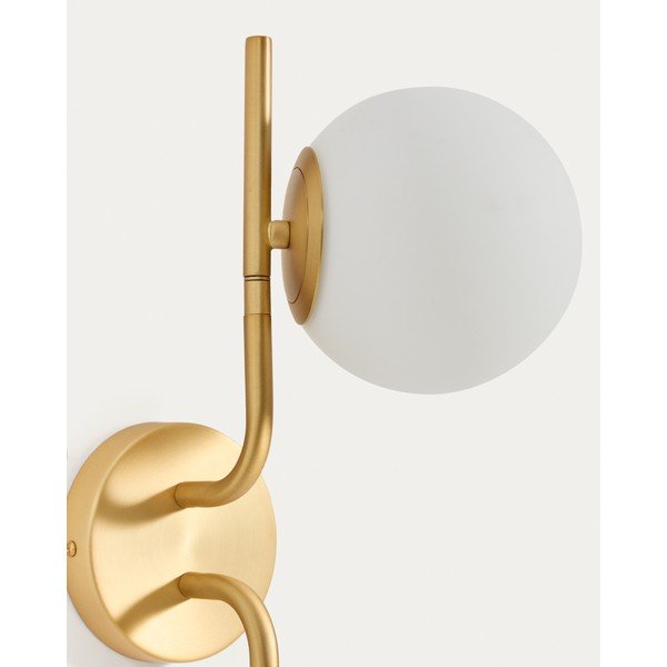 Bijela/u zlatnoj boji zidna lampa Brisia – Kave Home-image-3