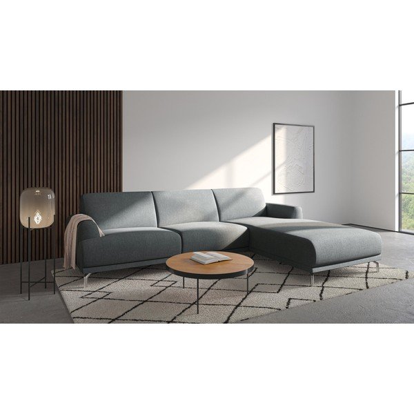 Svijetlo siva kutna garnitura MESONICA Puzo, desni kut-image-1