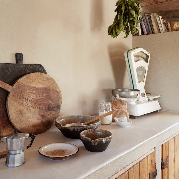 Tamno smeđa zdjela od kamenine Poterie – Casafina-image-2