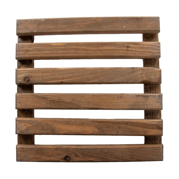 Smeđe drveno pomično postolje za tegle za cvijeće Esschert Design, 29 x 29 cm-image-3