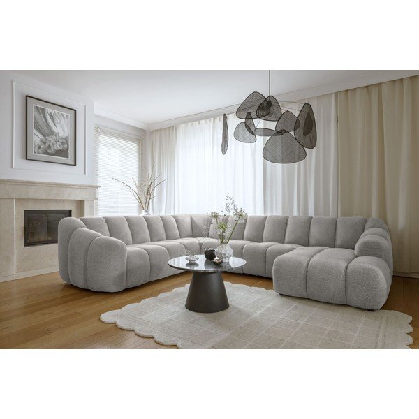 Svijetlo siva kutna garnitura (s lijevim kutom/u obliku slova "U") Shell – Miuform-image-1