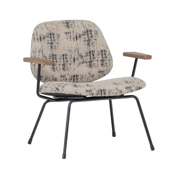 Bež fotelja od šenila Aure – WOOOD