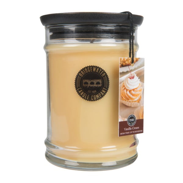 Bridgewater svijeća Company Vanilla Cream, vrijeme gorenja 140-160 sati