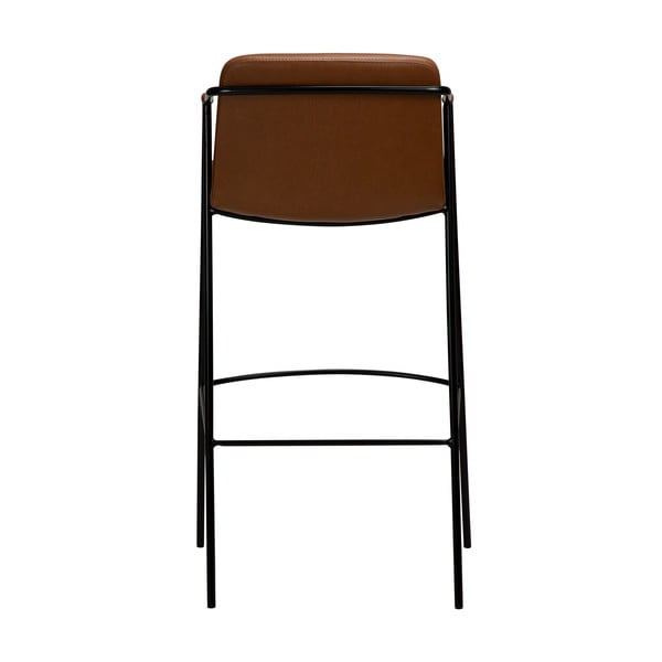 Smeđa barska stolica od imitacije kože DAN-FORM Denmark Boto, visina 105 cm-image-2