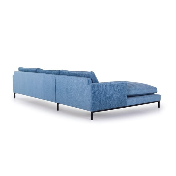 Blijedoplava sofa Scandic Leken, desni kut-image-4