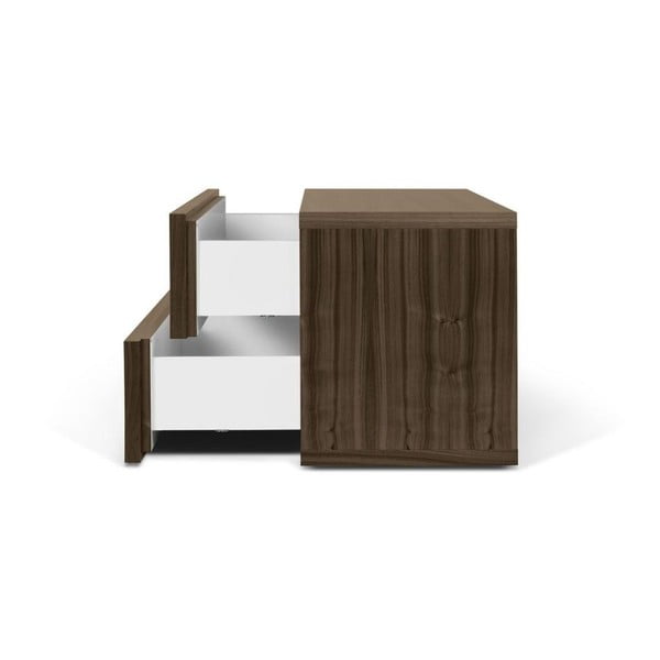 Smeđi noćni ormarić s 2 ladice TemaHome Aurora-image-3