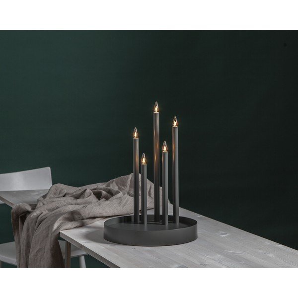 Crni svjetlosni ukras ø 32 cm Deco – Star Trading-image-2