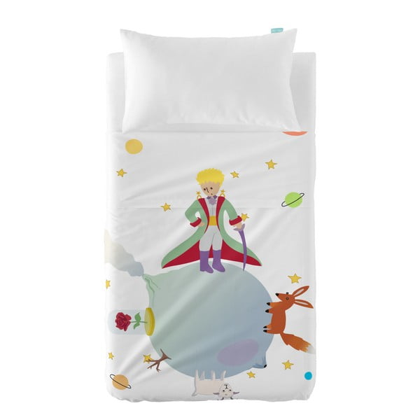 Dječja navlaka za jastuk i prekrivač Lisica Mali princ, 100 x 135 cm