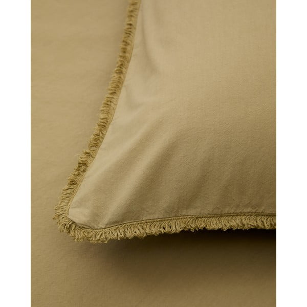 Žuta /zelena posteljina za bračni krevet/za produženi krevet od pamučnog perkala 240x220 cm Sifinia – Kave Home-image-3