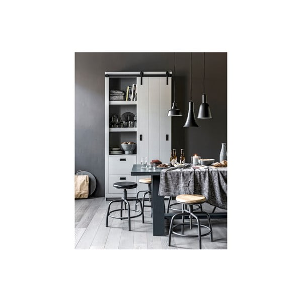 Siva stolica sa sjedištem od mangovog drveta vtwonen Spider-image-4