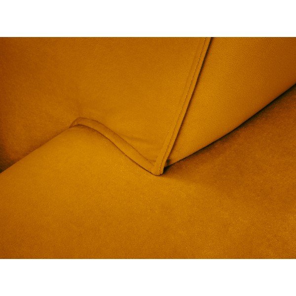Žuta baršunasta sofa Cosmopolitan Design Siena-image-1