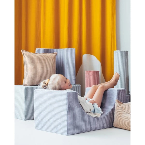 Svjetlo smeđi dječji jastuk za sjedenje od samta Block – Wigiwama-image-1