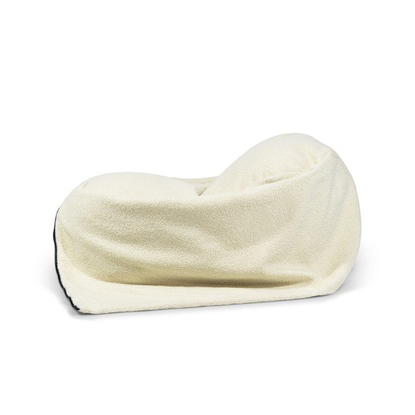 Krem vreća za sjedenje od bouclé tkanine Cocoon 80 – SLOWDOWN-image-4