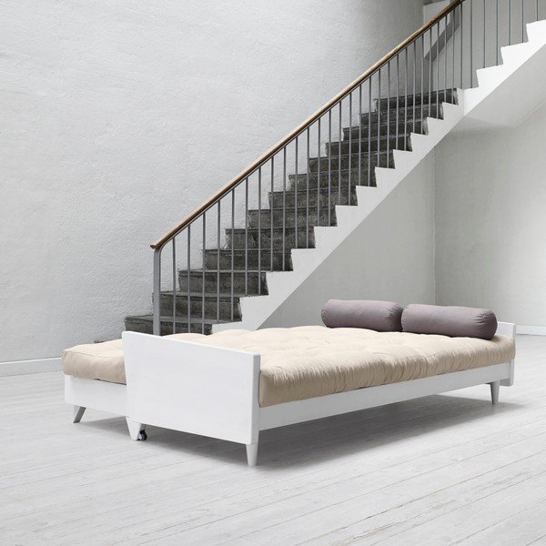 Sofa na razvlačenje Karup India White / Vision / Gris-image-3