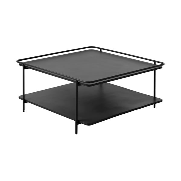 Crni metalni stolić za kavu 75x75 cm Yuba – Unique Furniture-image-1