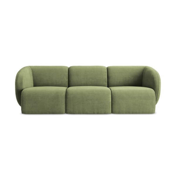 Zelena sofa od šenila 244 cm Lani – Makamii