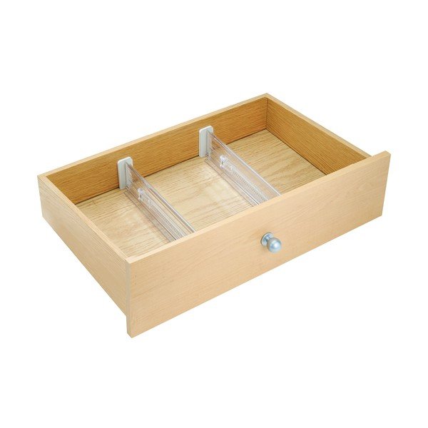 Set od 2 prozirna razdjelnika za kuhinjske ladice iDesign Linus, 37 cm-image-2